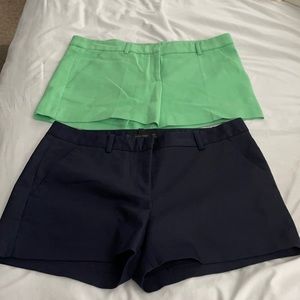 Zara mint green and navy shorts